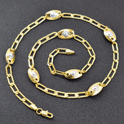 ZEA Dear Jewelry Bohemia Jewelry Link Chain Necklace For Women High Quality Copper Jewelry For Engagement Dubai Jewelry Findings