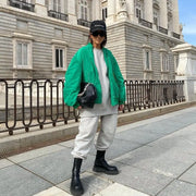 Women's Clothing 2025 Winter Street Fashion Loose Baseball Jacket Loose Jacket Cotton Coat Female Coat Winter Jacket Women