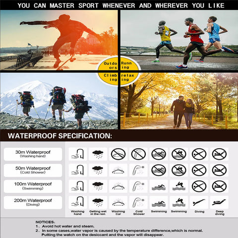 Men Watches Sports Wristwatches Women Teenage Fashion Trends Student Multifunctional Outdoor Electronic Watches