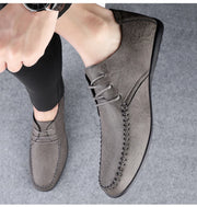 Leather Men Shoes Fashion Formal Men Shoes Moccasins Italian Breathable Male Driving Shoes Black Plus Size 38-47