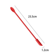 1Pc Silicone Double-End Cosmetic Spoons Odorless Mini Jar Scraper Set for Candle Making, Makeup & Beauty Product Residue Removal