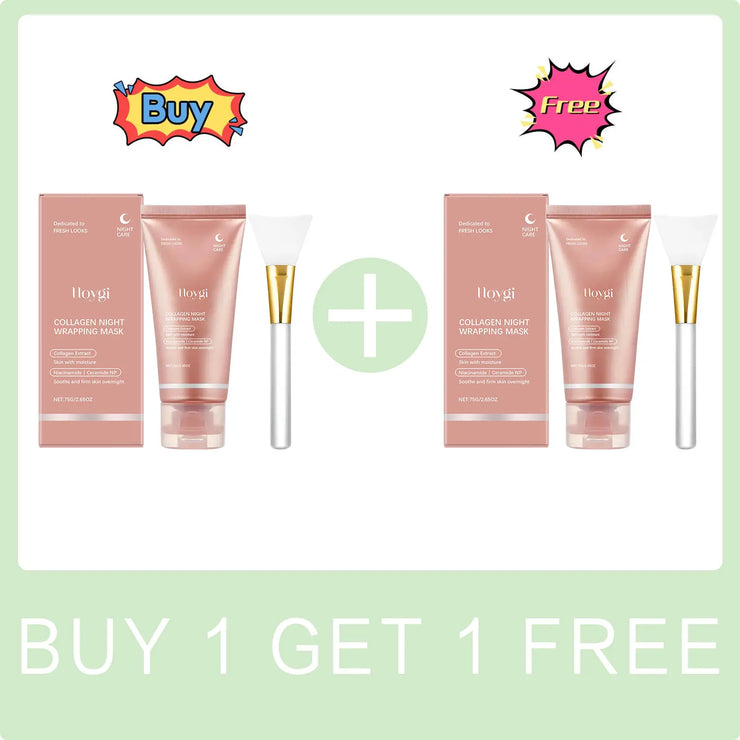 Collagen Peel off Mask Oil-Control Pore Shrinking Blackhead Removal Firming Lifting Moisturizing Brightening Night Wrapping Mask