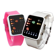 Binary Led Watches Men Watches Fashion Dot Led Digital Electronic Watches Fashion Sports Silicone Watches Couple Watches