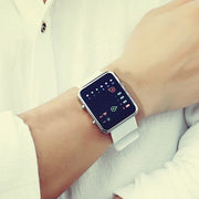 Binary Led Watches Men Watches Fashion Dot Led Digital Electronic Watches Fashion Sports Silicone Watches Couple Watches