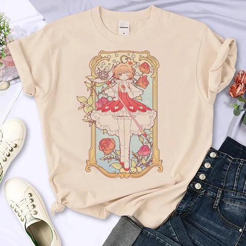Cardcaptor Sakura  Women Clothing Shirts for Women Cartoon Clothing