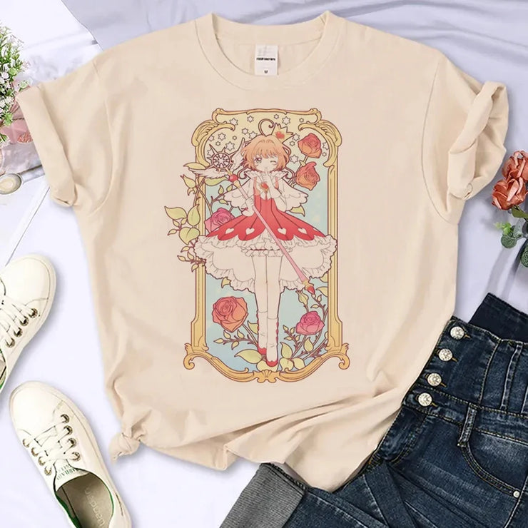 Cardcaptor Sakura  Women Clothing Shirts for Women Cartoon Clothing