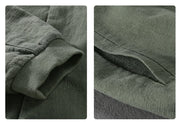 men clothing fashion 2024 linen men's jackets Spring Autumn Coat casual mens tops simple solid clothes for men