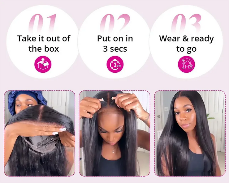 Tuneful 13x6 Lace Frontal Human Hair Wigs Straight 30 Inch Pre Plucked HD Lace Front Human Hair Wigs Glueless Wigs Ready To Wear