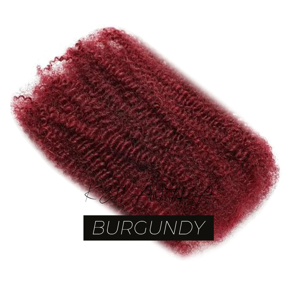 Afro Kinkys Bulk Human Hair for Dreadlock Extensions Loc Repair Braiding Twist Tight Afro Kinky Human Hair for Loc 1Packs 50/30g