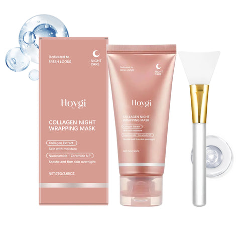 Collagen Peel off Mask Oil-Control Pore Shrinking Blackhead Removal Firming Lifting Moisturizing Brightening Night Wrapping Mask