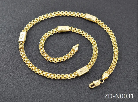 ZEA Dear Jewelry Bohemia Jewelry Link Chain Necklace For Women High Quality Copper Jewelry For Engagement Dubai Jewelry Findings