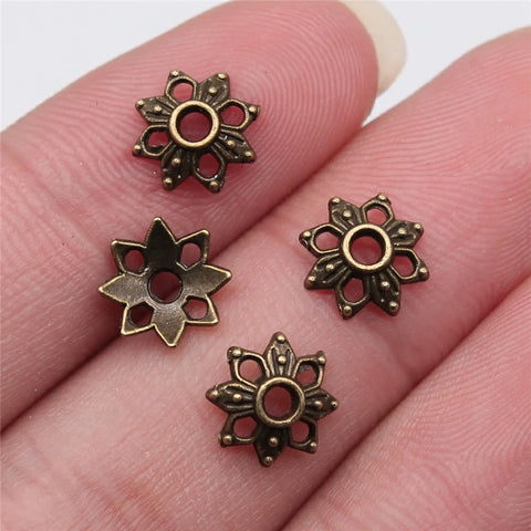 50pcs 9x9mm Bead Caps For Jewelry Making DIY Jewelry Accessories Beads Caps Jewelry Finding