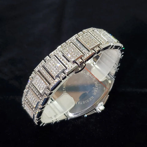 New Luxury Diamond Watch for Men Fashion Shiny Party Jewelry Watches Hip Hop Iced Out Bling Golden Relogio Masculino Dropshiping