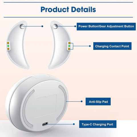 EMS Electric Eye Massager for Women Home Use Beauty Product with Light Therapy for Eye Massage Reduce Fine Lines, Dark Circles