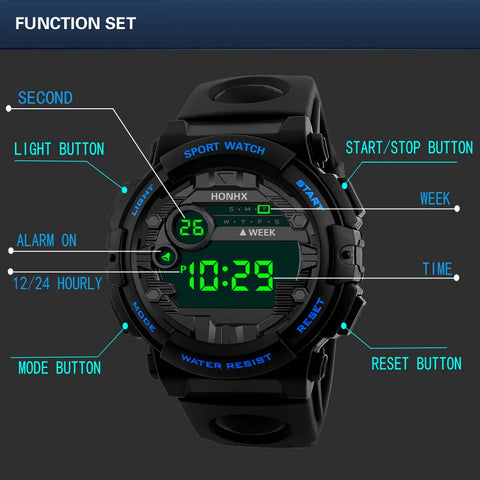 Men Watches Sports Wristwatches Women Teenage Fashion Trends Student Multifunctional Outdoor Electronic Watches