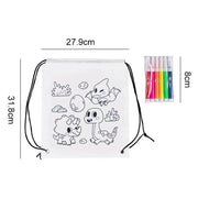 Coloring Drawstring Bags Cartoon Coloring Bags Party Drawstring Bags Birthday Party Favor DIY Party Gift Bags Backpacks