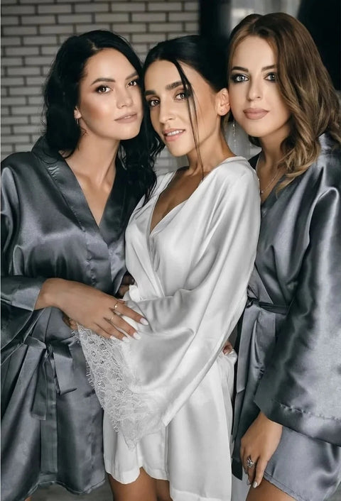 Women Sexy Imitation Ice Silk Sleepwear Ladies Sleepwear Hot Sale Half Sleeve Nightgowns Sleepwear Nightdresses