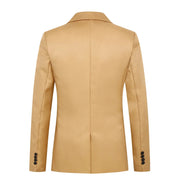 Men's Trendy Leisure Boutique Suit Jacket  Autumn Casual Business Slim Fit Non-ironing Single Button Suit Solid Formal Blouse
