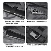 Fashion Casual Men Roll Top Shoulder Messenger Bag Large Size Outdoor Cycling Crossbody Side Bags Male Urban Trend Daypack
