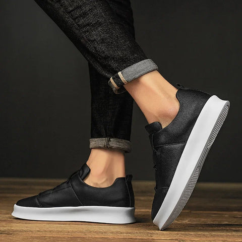 Leather Men Shoes lace up Fashion Formal Men Shoes outdoor Moccasins Italian Breathable Male Driving Shoes for men sneakers