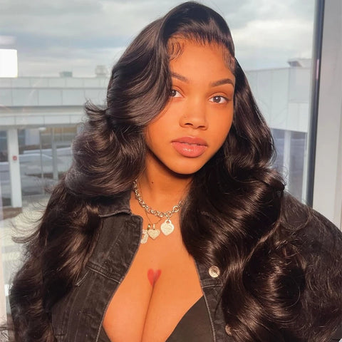 40 Inch 13x4 13x6 HD Body Wave Lace Front Wig Pre Plucked Loose Wave Lace Frontal Wig 100% Human Hair Wigs For Black Women