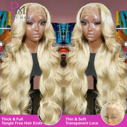 13x6 Cyan Blue Lace Front Wig Body Wave Light Green Lace Front Wig Human Hair Pre Plucked Blonde 613 Lace Frontal Wigs For Women