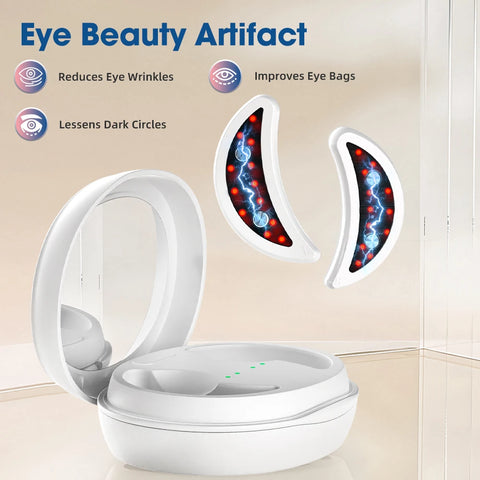 EMS Electric Eye Massager for Women Home Use Beauty Product with Light Therapy for Eye Massage Reduce Fine Lines, Dark Circles