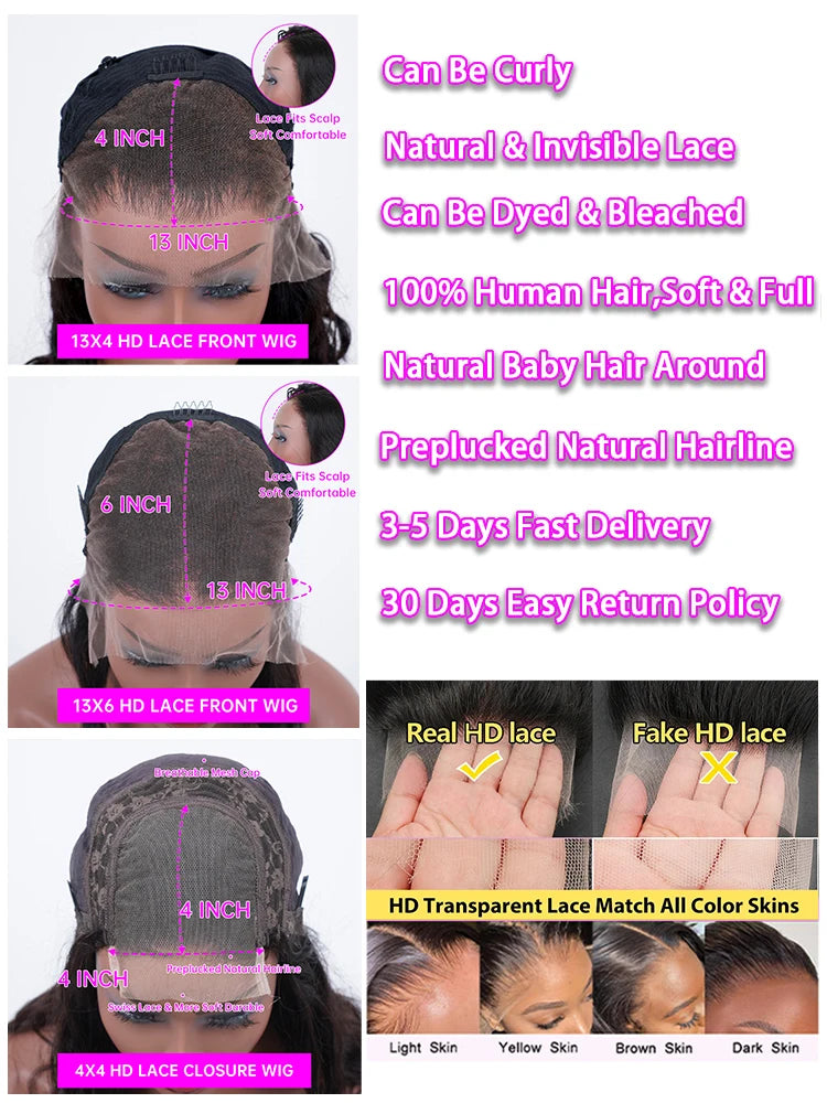 13x4 Highlight Wig Human Hair 13x6 Hd Lace Frontal Wig 40 Inch Curly Wigs Deep Wave Lace Front Wig Pre Plucked With Baby Hair