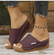 Women Sandals Shoes Summer Outdoor Women's Shoes Slip On Sandals Ladies Wedge Women Shoe Comfortable Footwear Slipper Female