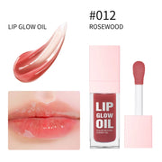 W1 Piece 8.3ml Moisturizing and Volumizing Lip Gloss Oil, Hydrating Lip Glow Oil, Lip Care Beauty Product, Tinted Lip Oil
