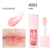W1 Piece 8.3ml Moisturizing and Volumizing Lip Gloss Oil, Hydrating Lip Glow Oil, Lip Care Beauty Product, Tinted Lip Oil
