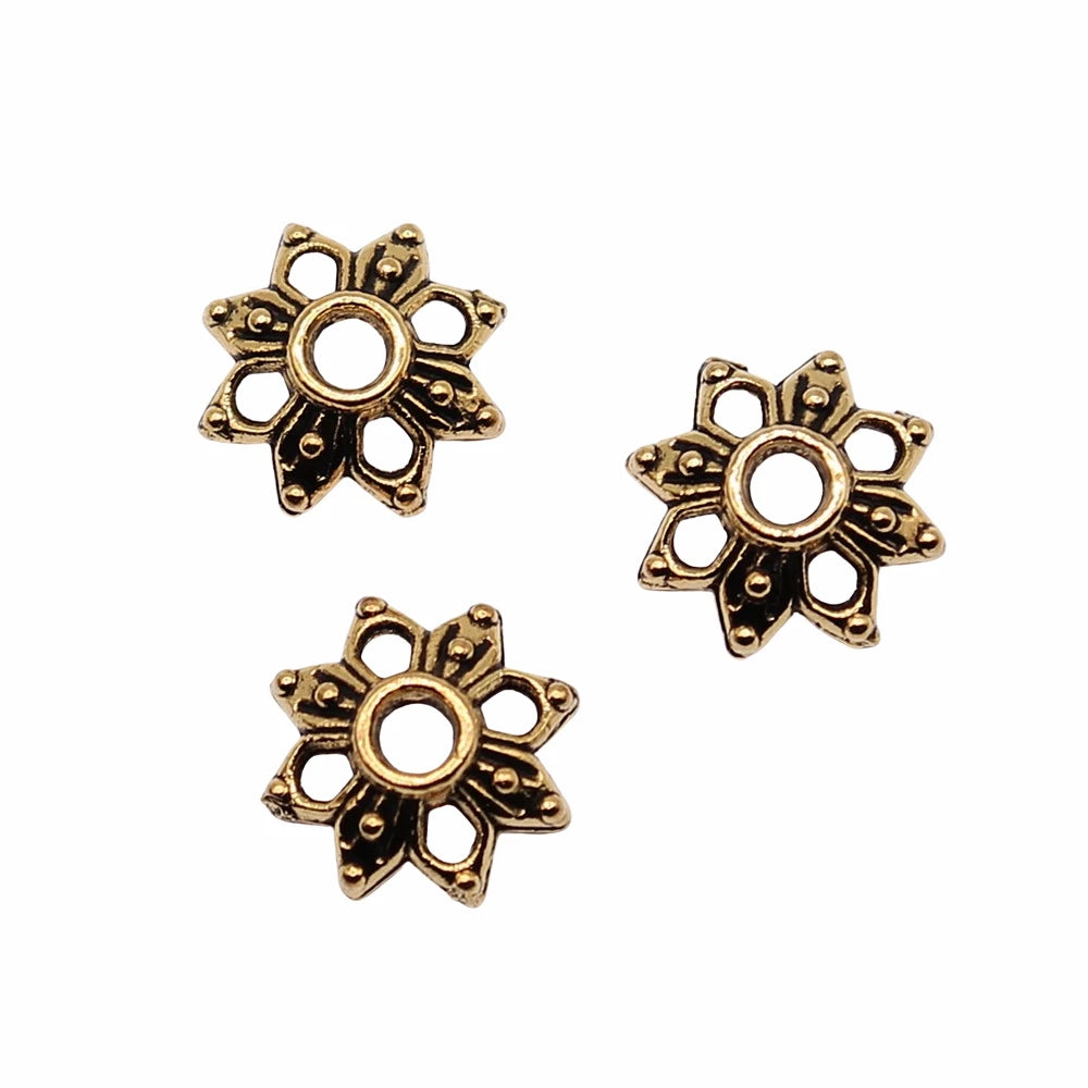 50pcs 9x9mm Bead Caps For Jewelry Making DIY Jewelry Accessories Beads Caps Jewelry Finding