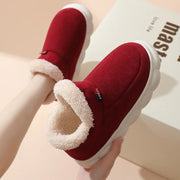 Smile PoP Winter Plush Men Cotton Shoes Warm Plush Men House Slippers Outdoor Soft Non Slip Women's Shoes Casual Furry Men Shoes