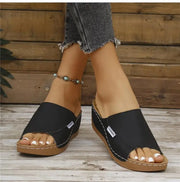 Women Sandals Shoes Summer Outdoor Women's Shoes Slip On Sandals Ladies Wedge Women Shoe Comfortable Footwear Slipper Female