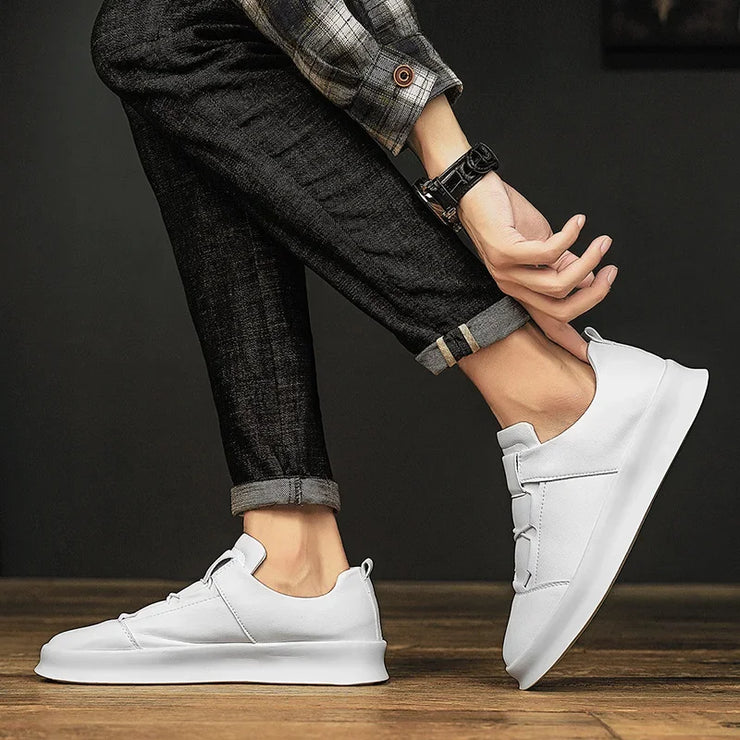 Leather Men Shoes lace up Fashion Formal Men Shoes outdoor Moccasins Italian Breathable Male Driving Shoes for men sneakers