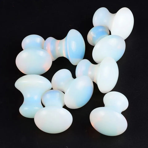 Opalite Mushroom Face Gua Sha Natural jade Crystal Stone eye massager Skin Care Neck Body Scraping Board Beauty Product