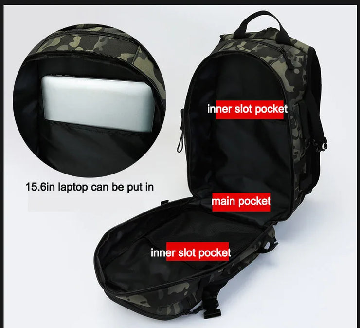 Men Fishing Lure Rod Box Bag Camping Climbing Backpack Hunting Multi-function Military Tactical Men Bags Fishing Shoulder Bag