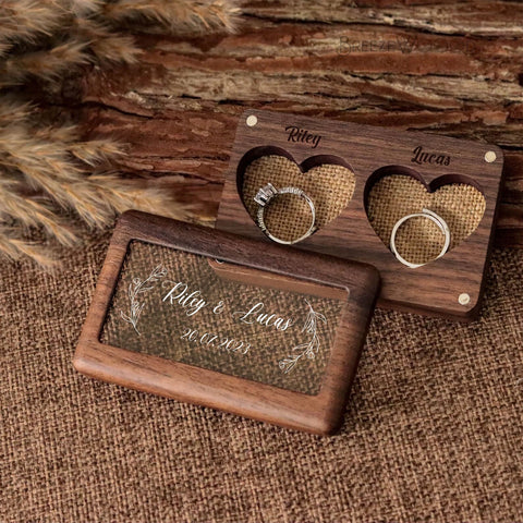 Custom Wood Travel Jewelry Box - Wooden Jewelry Organizer, Engraved Jewelry Storage, Portable Jewelry Case, Travel Storage