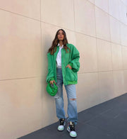 Women's Clothing 2025 Winter Street Fashion Loose Baseball Jacket Loose Jacket Cotton Coat Female Coat Winter Jacket Women