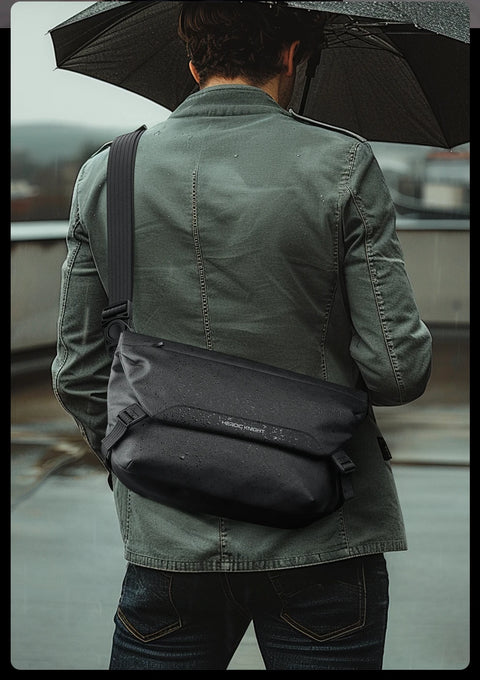 HK Water Repellent Messenger Bag Men Bags Casual Shoulder Crossbody Bags Fit 11 inch Ipad Fashion Outdoor Cycling Side Bag  Male