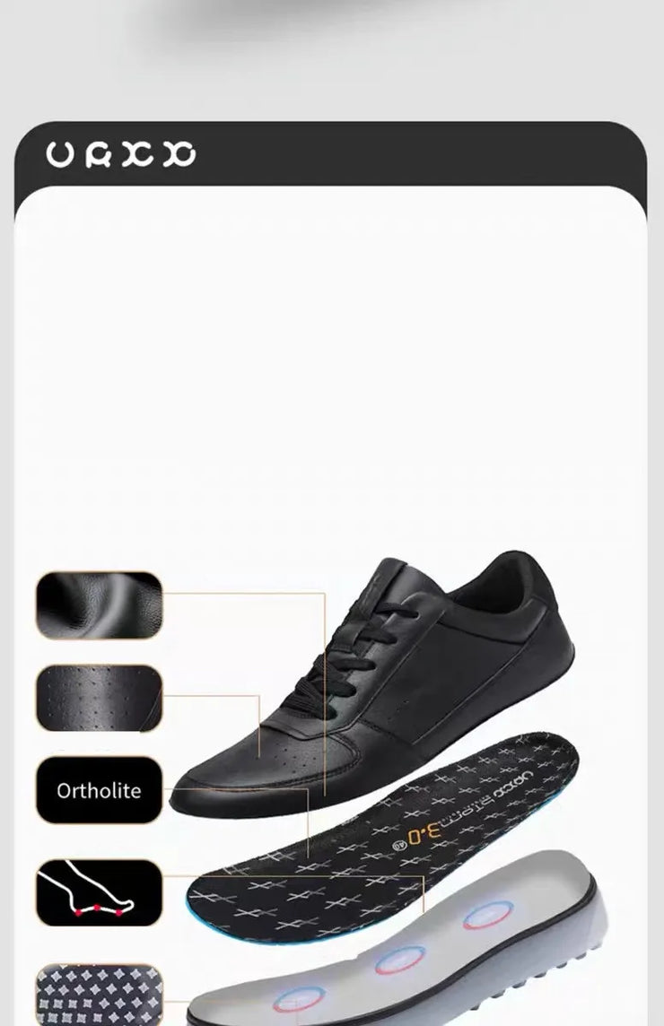 Men Shoes Genuine Leather Casual Shoes Fashion Sneakers British style Cow Leather Men Shoes New Men Sneakers