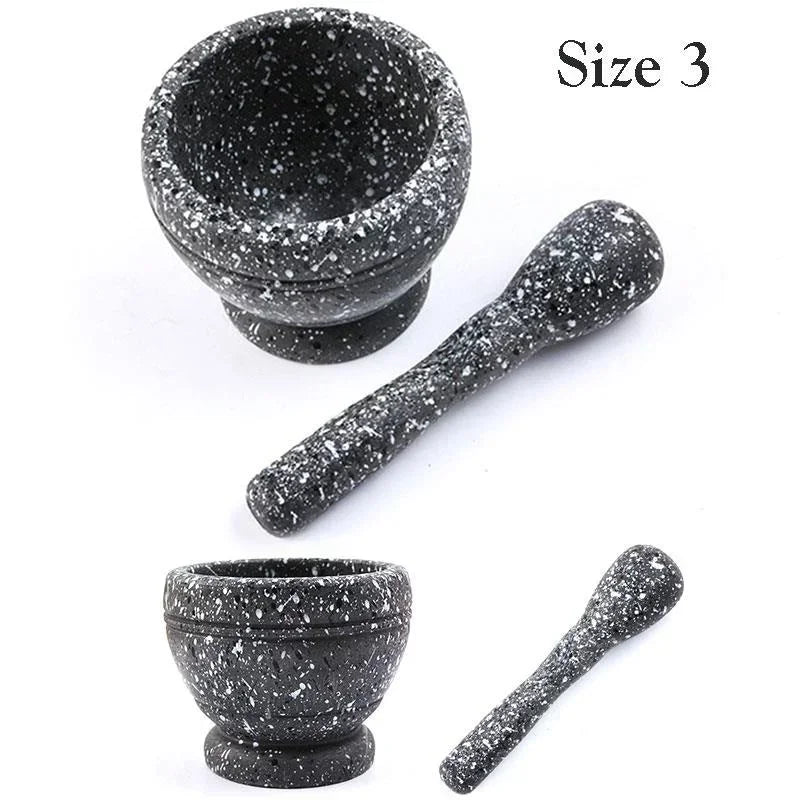 1 Pcs Restaurant Kitchen Tools Resin Setmortar and Pestle Garlic Herb Spice Mixing Grinding Crusher Bowl