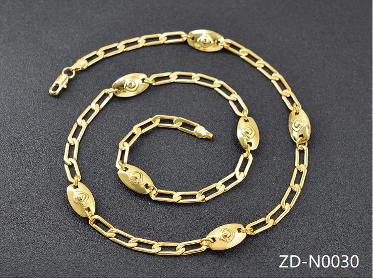 ZEA Dear Jewelry Bohemia Jewelry Link Chain Necklace For Women High Quality Copper Jewelry For Engagement Dubai Jewelry Findings