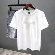 2025 New Summer Embroidered Short-sleeved T-shirt Men Clothing