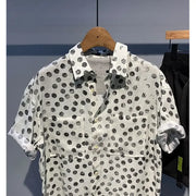 Men's Clothing Modest Summer Shirt Short Sleeve Loose Fit Casual Office Appropriate Lightweight Breathable Printed Top