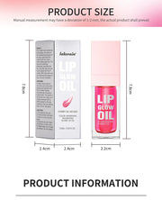 W1 Piece 8.3ml Moisturizing and Volumizing Lip Gloss Oil, Hydrating Lip Glow Oil, Lip Care Beauty Product, Tinted Lip Oil