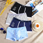 Men's underwear, cotton underwear, boxing underwear, fashionable smile print, boxing sports casual, youth personalized underwear