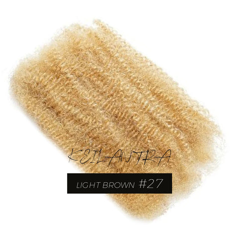 Afro Kinkys Bulk Human Hair for Dreadlock Extensions Loc Repair Braiding Twist Tight Afro Kinky Human Hair for Loc 1Packs 50/30g