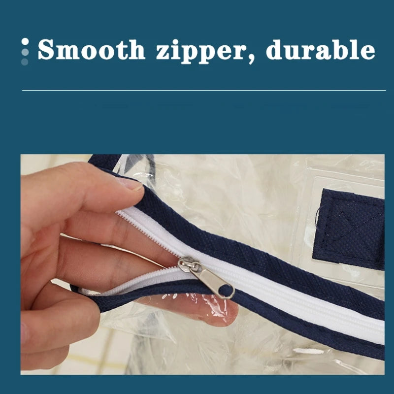 1-8Pcs Quilt Pillow Storage Bags Moving Bedding Packing Bags Transparent PVC Storage Bags Blanket Packing Bags Pillowcase Bags