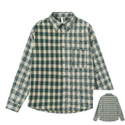 Women's Elegant Blouse Cotton Plaid Shirts Jackets Middle-aged Fashion Women's Clothing 2024 Sales Couples Shirts and Blouses